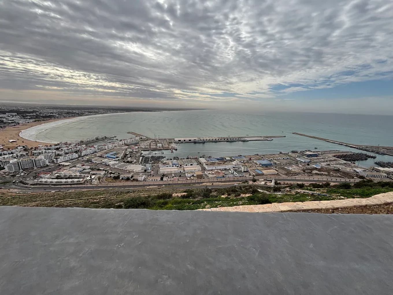 Bahía de Agadir desde la kasbah