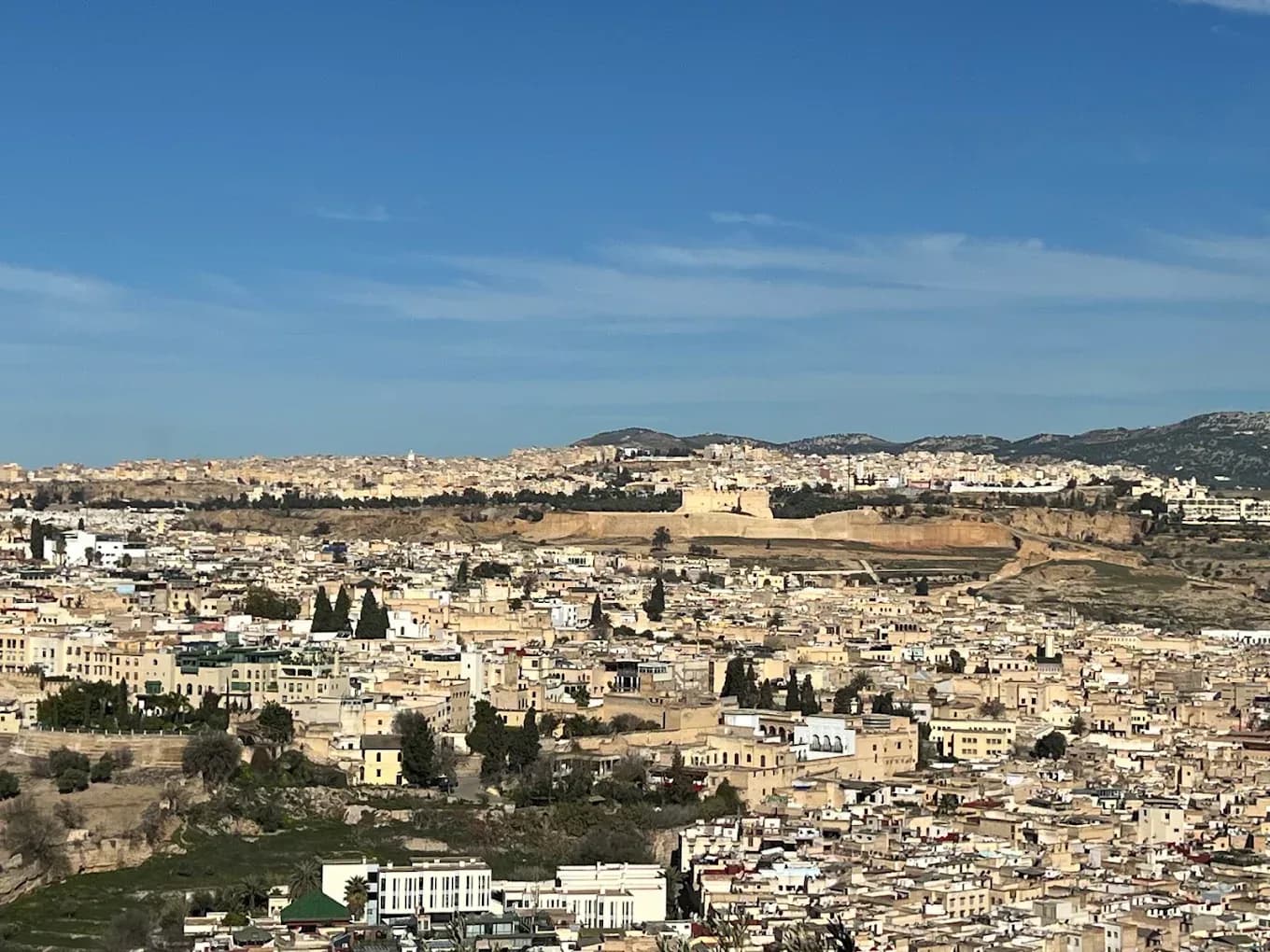 Vista panorámica de la medina de Fez