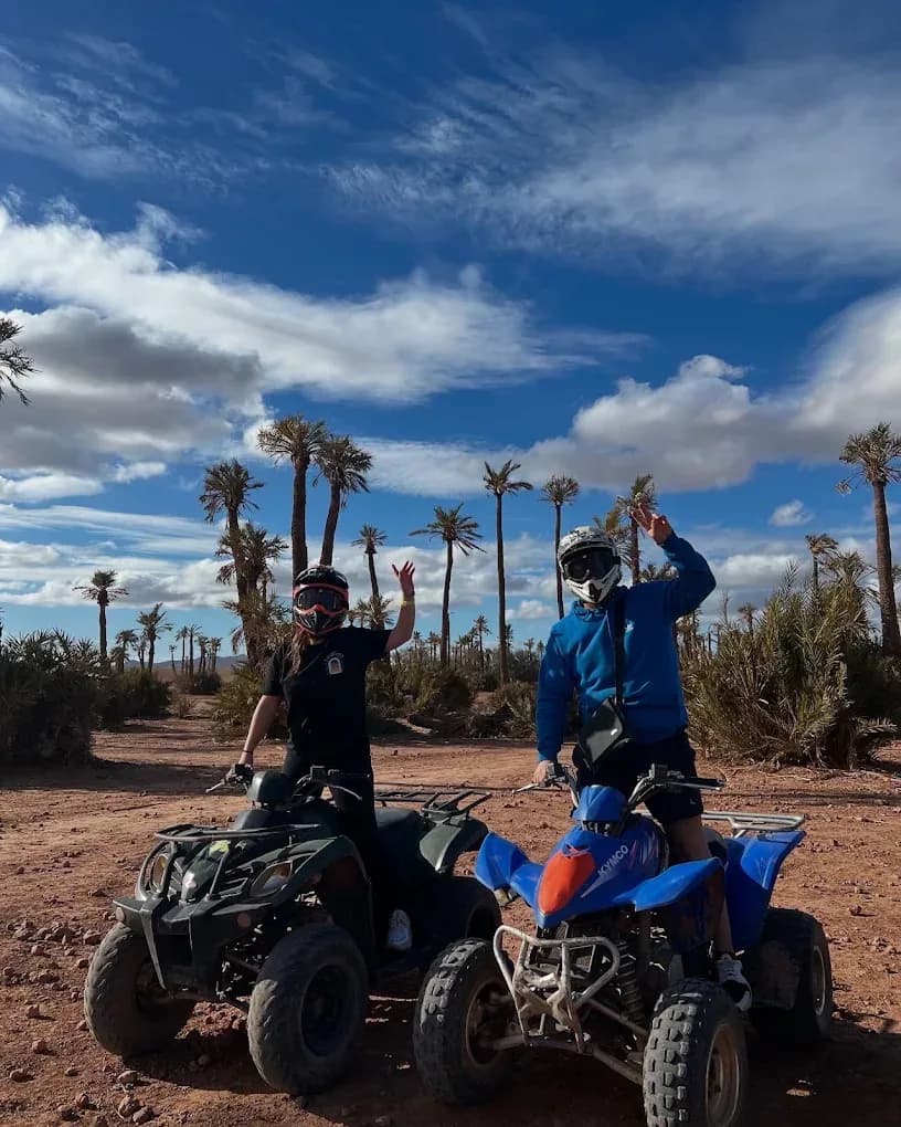 Quads en el palmeral de Marrakech