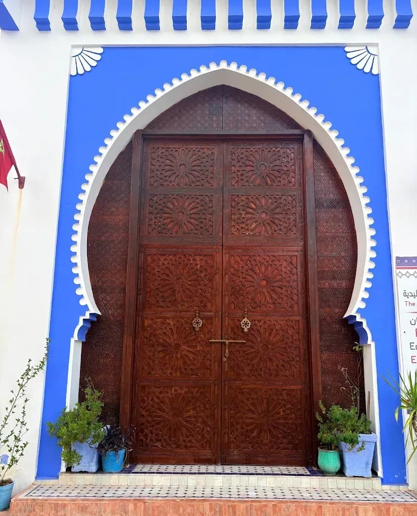 Puerta azul de la medina de Tánger
