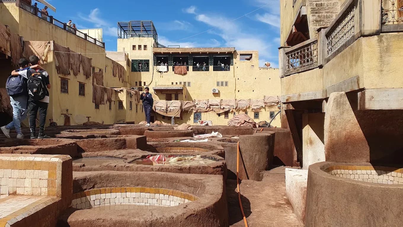 Curtidurías de la medina de Fez