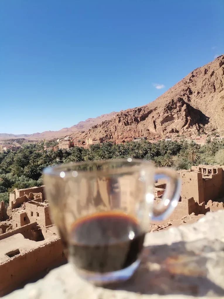 Té con vistas al valle del Todra