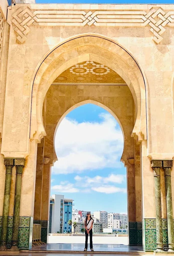 Arco de la mezquita Hassan II
