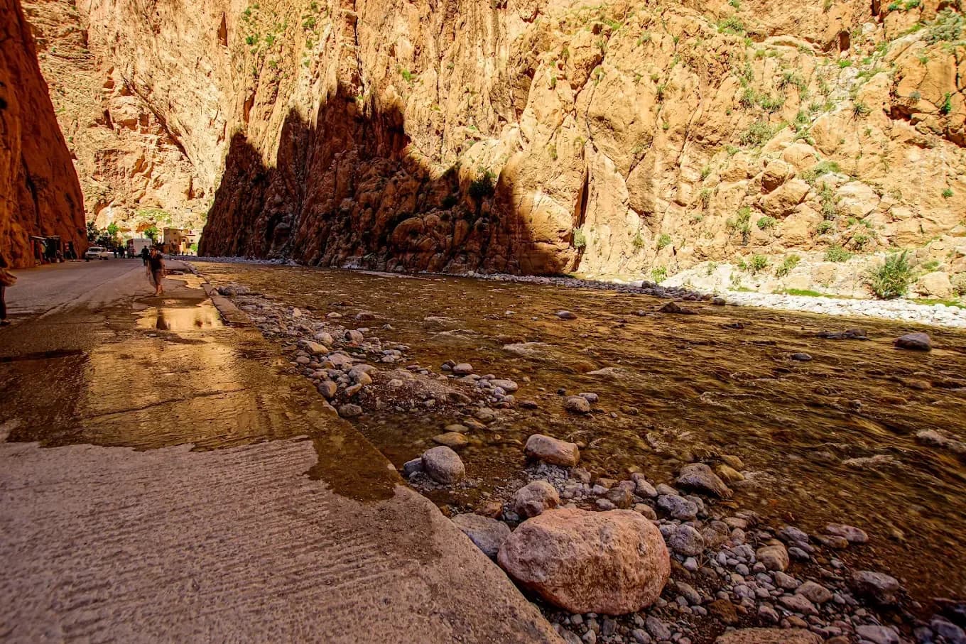 Rock walls of the Todra Gorge