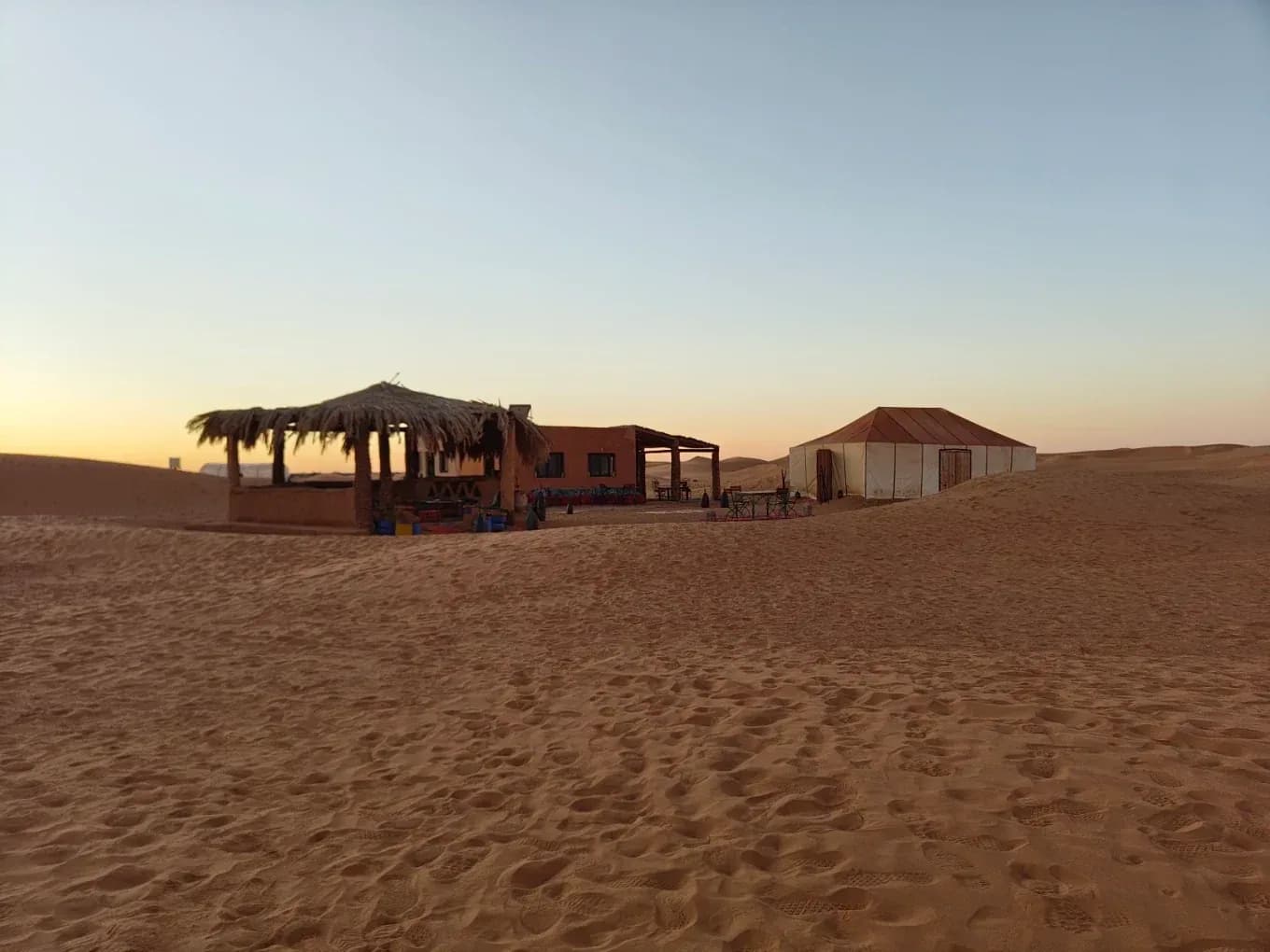 Camp among the dunes