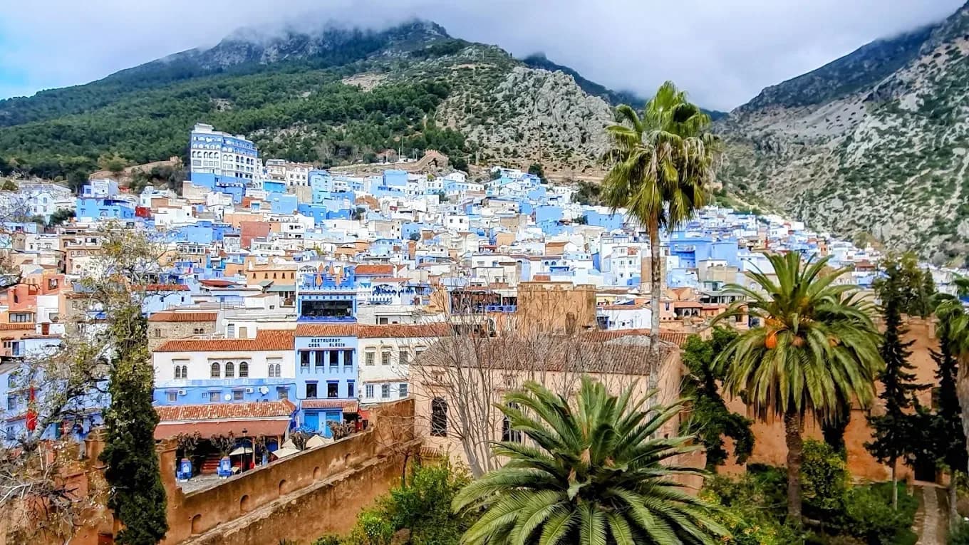 Chefchaouen al pie de las montañas del Rif