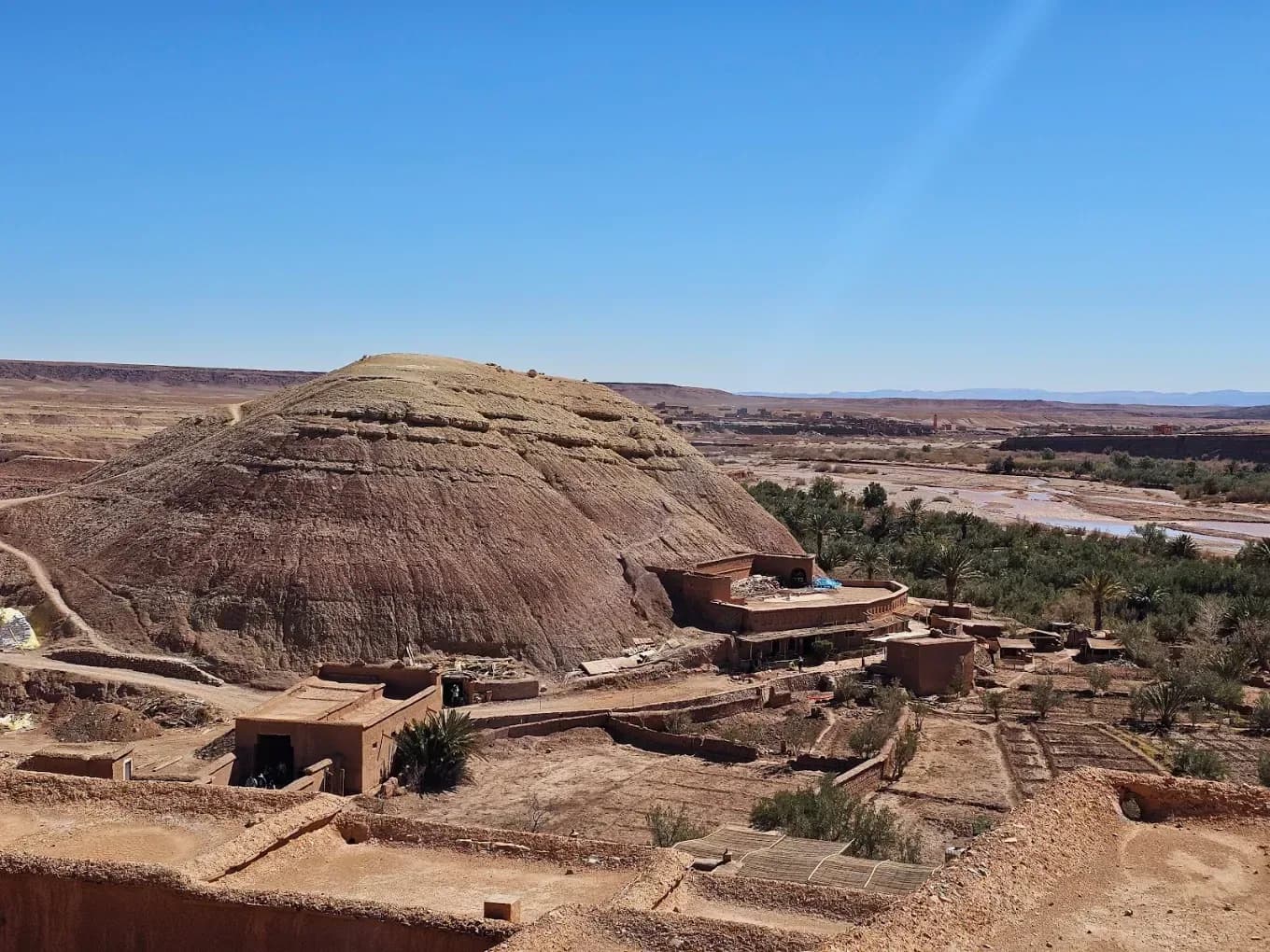 Granary and view from the top of the Aït Ben Haddou ksar